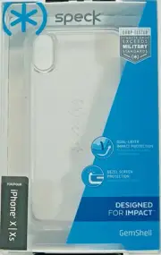 Gemshell Case Speck Products For iPhone X/XS iPhone 5.8" Clear New P-2462-E
