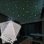 Wall Stickers Ceiling 2 Sheets Dots Glow In The Dark Luminous Stars Kids Bedroom