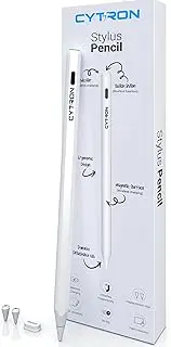 Cytron iPad Pencil for iPad 10th Generation, iPad Apple Pencil pro 2nd Generation Stylus Compatible with iPad Pro 11 in 1/2/3/4, iPad Pro 12.9 in 3/4/5/6, iPad Air 4/5, iPad Mini - White