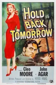 Hold Back Tomorrow poster Cleo Moore John Agar on 1955 Old Movie Photo