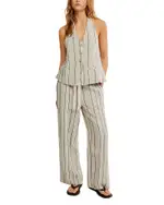 Free People Take Me To Paris Striped Set