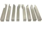 12mm HSS Lathe Form Tool Set 8 Pieces Set Square Shank Lathe Pre - Formed Tools