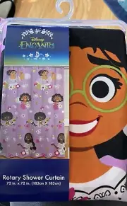 Disney Encanto Rotary Shower Curtain 72”x “”72” Mirabel, Antonio, Luisa Kids