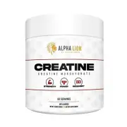 ALPHA LION Creatine Monohydrate Powder 5000mg Per Serving 5g Supports Muscle ...