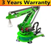 3DOF Green Robotic Arm Assembled Mechanical Arm with Air Pump Gripper Kit
