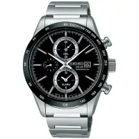 在飛比找Yahoo!奇摩拍賣優惠-SEIKO 精工 Spirit 太陽能兩地時間計時腕錶 SB