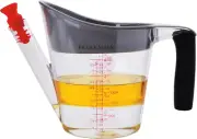 Bellemain 4-Cup Fat Separator/Measuring Cup with Strainer & Fat Stopper / 1 Lite