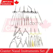 48 Pcs Gunter Nasal Instruments Set Medical Nose Surgery ENT Plastic DS-1665