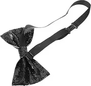 [FOMIYES] Glitter Bow Tie for Men Costume Accessory for Stage Performance Elegant Design for Tuxedos Suits Durable Stylish Necktie for Weddings Parties