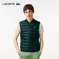 在飛比找momo購物網優惠-【LACOSTE】男裝-鋪棉防潑水背心外套(綠色)