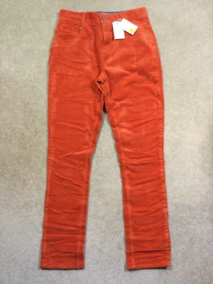 NWT Boden Kids Boys 14 RARE Orange Slim Cord Stretch Pants Cords Corduroy Classi
