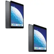Bulk of 2x Apple iPad Air (3rd Gen) 64GB, Wi-Fi + Cellular, 10.5in A2123 - Space Grey Tablet - Refurbished (Good)