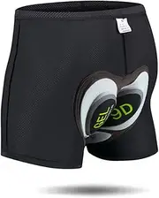 [JEPOZRA] Men's Cycling Underwear 3D Cushion Padded Bike Riding Shorts Breathable Quick Dry Bicycle Shorts