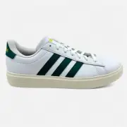 Adidas Grand Court 2.0 Cloud White Collegiate Green Mens Athletic Sneaker