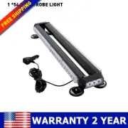 26'' 54 LED Strobe Light Bar Rooftop Double Side Emergency Flashing Yellow Amber