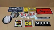 Lot Of 12 Assorted Music Brands Stickers Soundtech SIT SHUBB Music Guitar