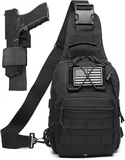 [ATBP] Military Tactical Molle Rucksack Backpack 40L Hunting Travel Hiking Daypack Backpacking Packs Army College Bookbag