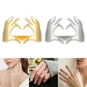 Love Ring Hands Comparing Hearts Couple Rings Creative Personality Interesting