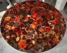 Stunning Red Agate Round Table Top – Perfect for Coffee or End Table