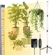 ZEBRAMOL Plant Grow Light 42W Full Spectrum Plant Light with Tripod Soil, Plant Lamp Can Be Adjusted for Large Plants or Seeds (162 LEDs)