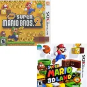 New Super Mario Bros. 2 & Super Mario 3D Land 3DS Brand New Game Bundle (Sealed)