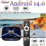 Tv Box WIFI6 BT 5.0 Allwinner H618 Octa core HD Media