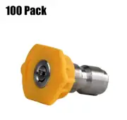 100 Pack Erie Tools Pressure Washer 1/4" Quick Connect 15 Degree 3.0 Nozzles