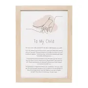 Splosh Gift Of Words To My Child Message Plaque Home Tabletop Decor 24x32.5cm