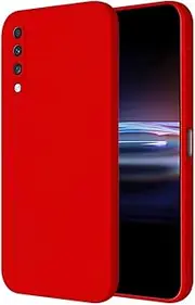 [HONLEN] Case for Samsung Galaxy A70 Protective Case, (6.7 Inches) Liquid TPU Silicone Mobile Phone Case with Drop Protection Silicone Cover China Red