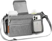 Stroller Bag, Universal Baby Stroller Organizer with Strap, Stroller Caddy Pram