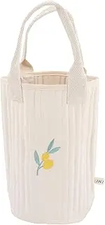 Baby Bottle Bag, Cotton Cloth Embroidery Olive Pattern Portable Baby Diaper Bag with Handle(#2)