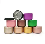24pack Candle Tins 50ml for DIY Candle Making Empty Round Storage Container Jars