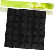 Hanging Planters Bag Plant Hanger Fabric Raised Garden Bed Live Tiered Decor Vegetable Garden Bed Wall Planter Felt Hanging Planter Pots for Plants Vertical Planter Pocket Black/1395
