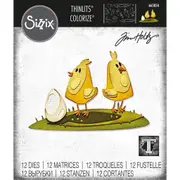 Tim Holtz Papercut Chicks Colorize Thinlits Die Set