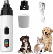 Silent Grind Pro Dog Nail Trimmer, 2-Speed Electric Electric Dog Nail Clippers for Dog Nail Grinders Rechargeable, Quiet Pet Nail Trimmer for Small Medium Large Dogs & Cats,1pcs