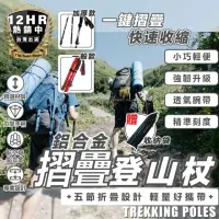 在飛比找momo購物網優惠-【S-SportPlus+】鋁合金登山杖 登山杖(輕量摺疊登