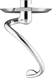 Stainless Steel Spiral Dough Hook for Kitchenaid Stand Mixer, 4.5 Qt - 5 Qt Tilt Stand Mixer Attachments for Kitchenaid Dough Hooks - Dishwasher Safe by Cofun