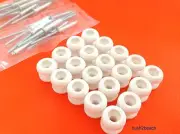 BUNGEE Loop BUTTONS WHITE x 20 + POPS Bimini boat cover INC POSTAGE
