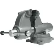Wilton 28827 5" Combo Pipe/Bench Jaw Round Channel Vise w/ Swivel Base