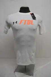 NEW Men's Under Armour FTBL White Compression Shirt 1326940-100 Size Medium NWT