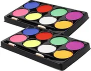 Pack Boys and Girls Halloween Makeup Set Colors Face Body Paint Palette for Party Festival and School Events