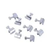 100 Packs Dental Orthodontic Stainless Steel Sliding Crimpable Hook Short 1.6mm