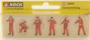 Noch 15047 Set 6 Figure Rescuers IN Sea Characters Diorama Plastic H0 1:87