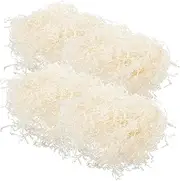 JECOMPRIS 4 Shredded Paper for Baskets Wrapping Supplies Wrapping Paper Box Stuffing Decorative Stuffing Stocking Stuffers White Crinkle Cut Baskets