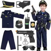 Police Officer Costume for Kids, Police Costume for Kids, Halloween Costume for