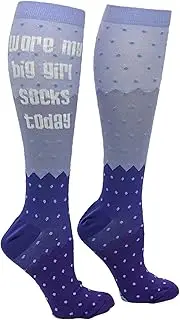[Crazy Dog T-shirts] Womens Wore My Big Girl Socks Today Funny Compression Socks For Women