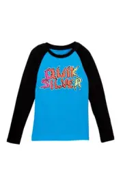 Quiksilver Toddler 2T Boy's Long Sleeve Blue Black Tee T-Shirt Ghetto Living