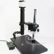 400X Zoom Coaxial Light Monocular C-mount Microscope Lens USB VGA Camera PCB AU