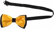 [Generic] Men's Silk Bow Ties for Formal Events Tux Bowtie Pre-tied Bow Tie Business Suit Accessory Versatile for Parties