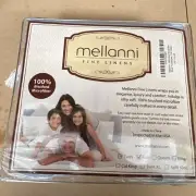 New MELLANNI Microfiber Bed Sheet Set Sz FULL 1800 Blue Hydrangea